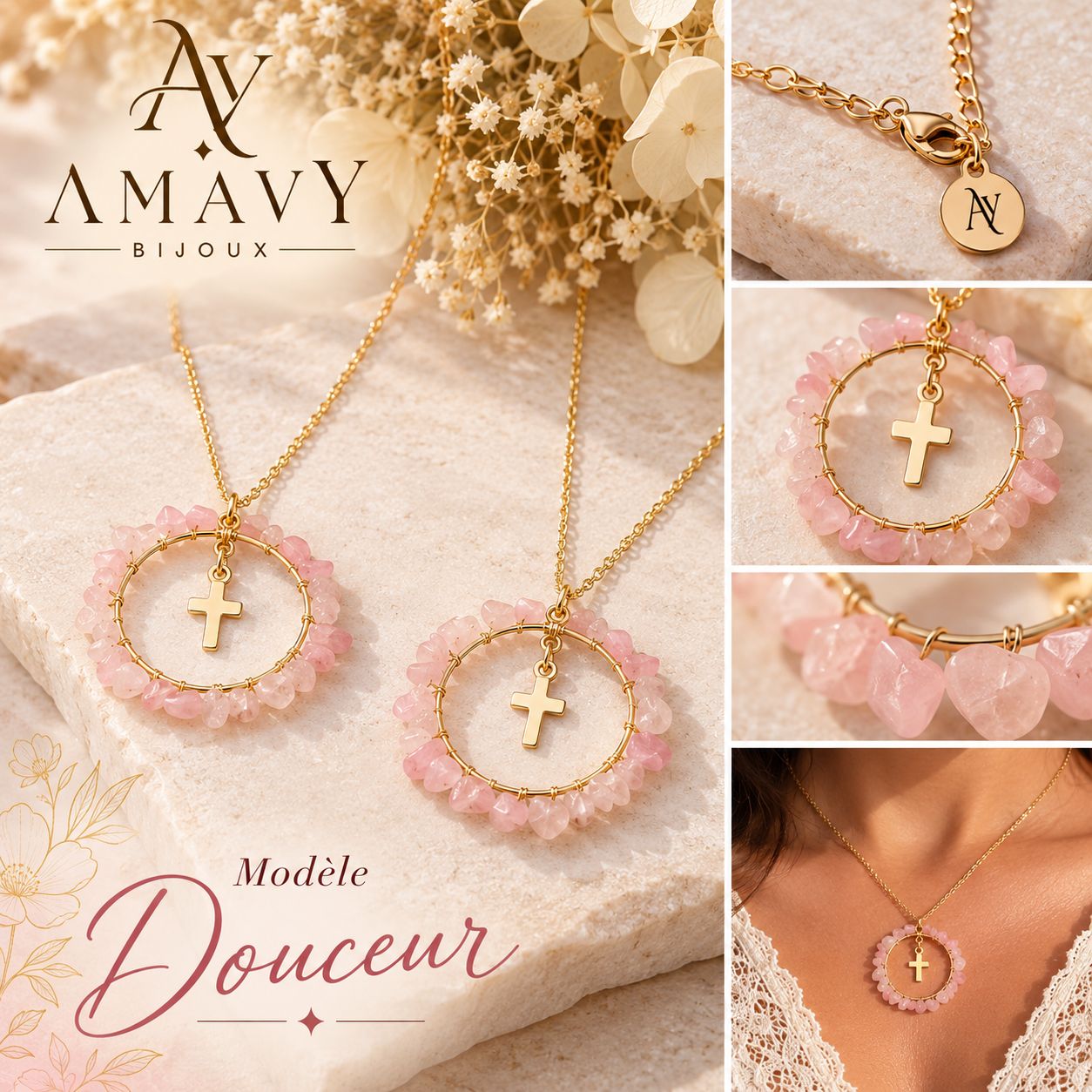 Modèle Douceur, Quartz rose